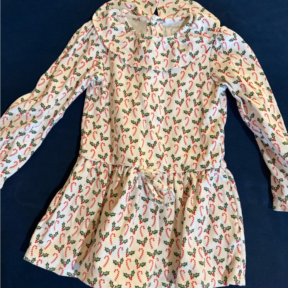 Floral Kids Dress with Ruffle Collar